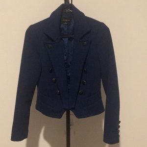 Navy blue blazer, women, small, used.